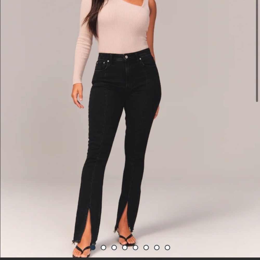 Abercrombie high rise “curve love” jeans petite